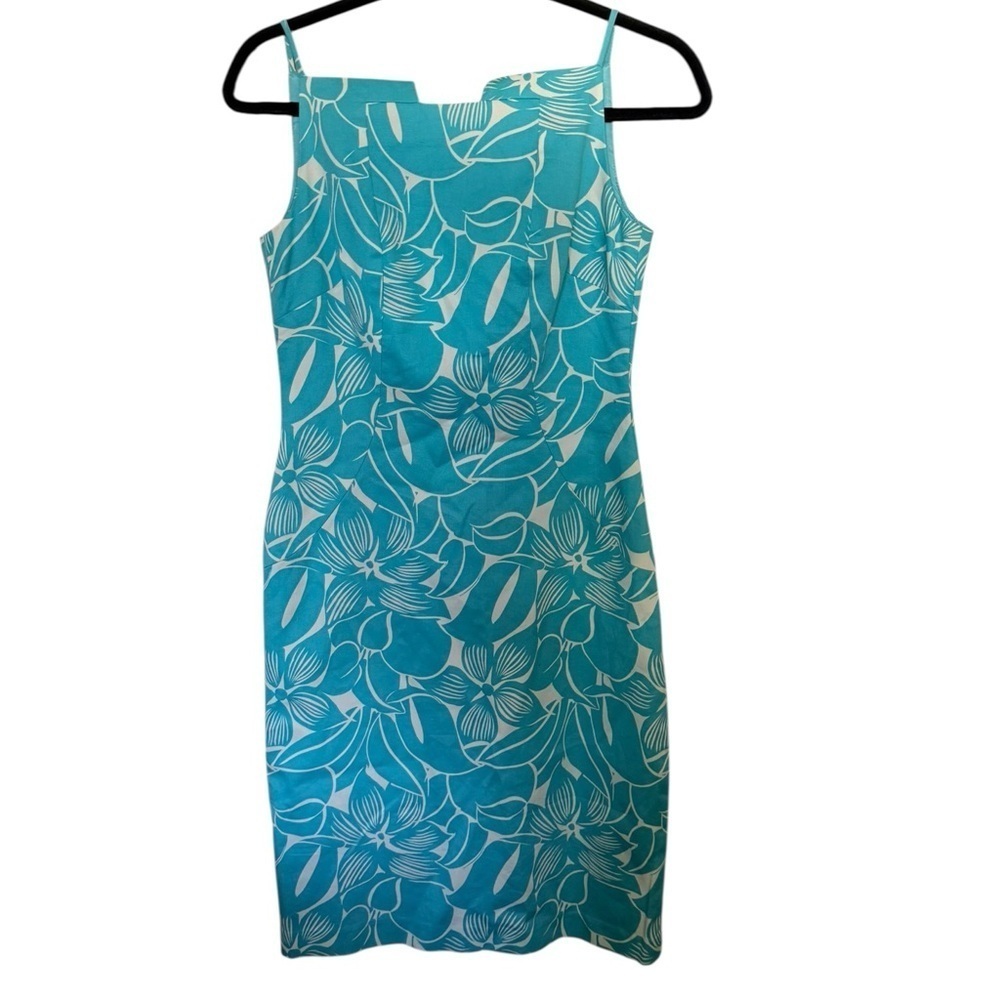 Vintage David Meister Sleeveless Floral Sheath Dress